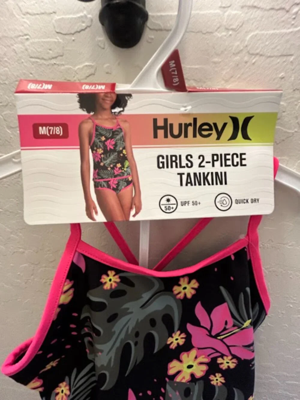 New! Hurley Girls 2-Piece Tankini - fun and sylish!
